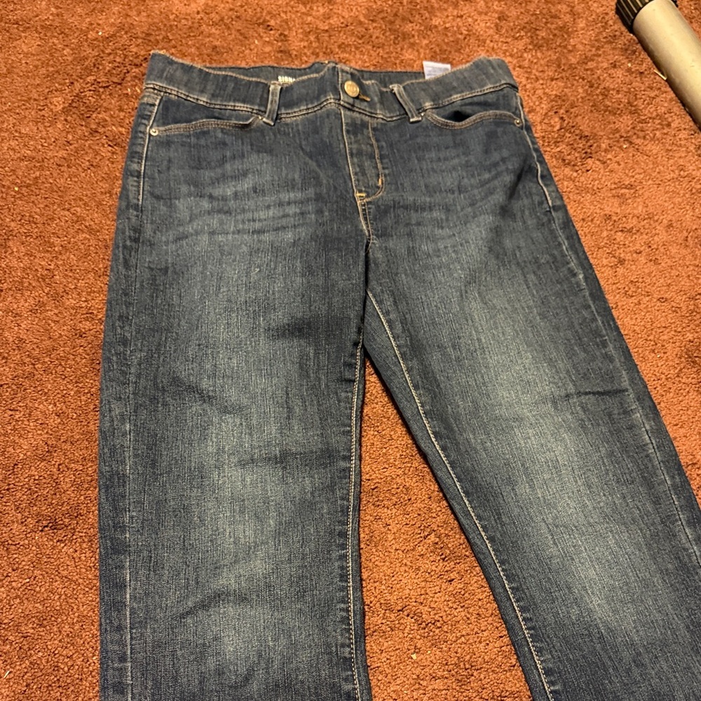 Dark Blue Women's Straight Leg Jeans